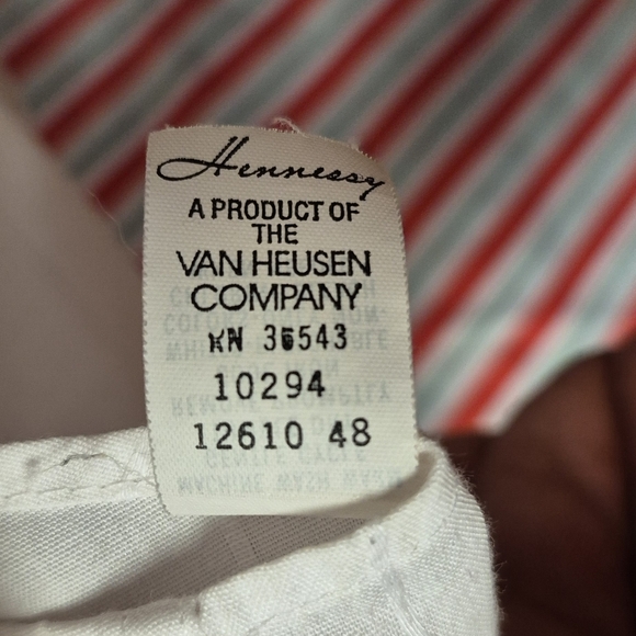 Hennesy By Van Huessen Men's White Short Sleeve Shirt - Picture 5 of 9